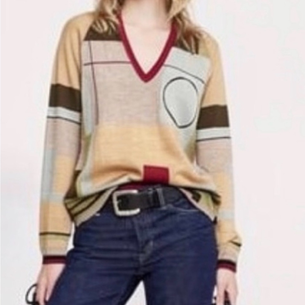 Vintage Jean Paul Gaultier Maille Archival 100% Virgin Wool Abstract Sweater